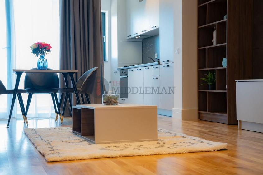 Apartament cu 2 camere, mobilat în Barbu Văcărescu