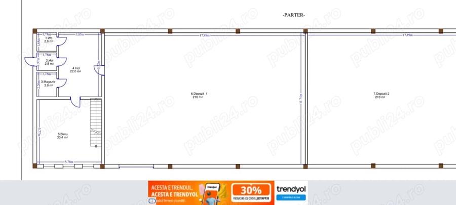 Spațiu comercial, de 345 mp, în Central