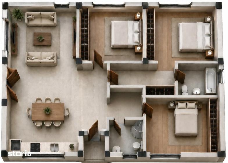 CASA NOUA IN TUNARI | 4 CAMERE | CURTE 250MP | 140000 + Tva - 5