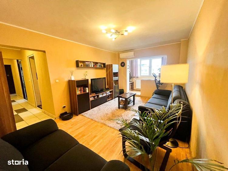 Apartament cu 3 camere decomandat, mobilat în Berceni