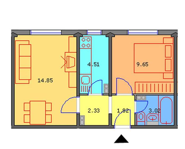 Apartament cu 2 camere decomandat în Teiul Doamnei