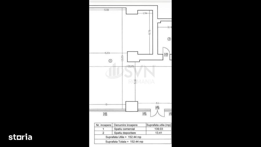 Spațiu comercial, de 152 mp, în Barbu Văcărescu