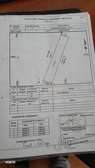 Teren de 515 mp, în Central