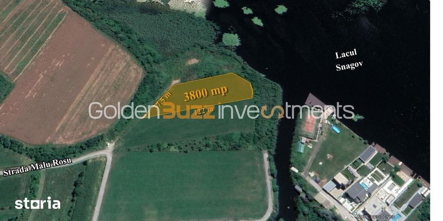 Teren de 3800 mp, în Snagov