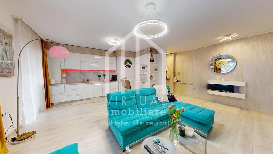 Apartament cu 3 camere decomandat, mobilat în Piața Cluj