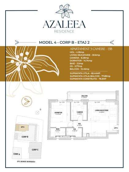 Apartament cu 3 camere semidecomandat în Unirii