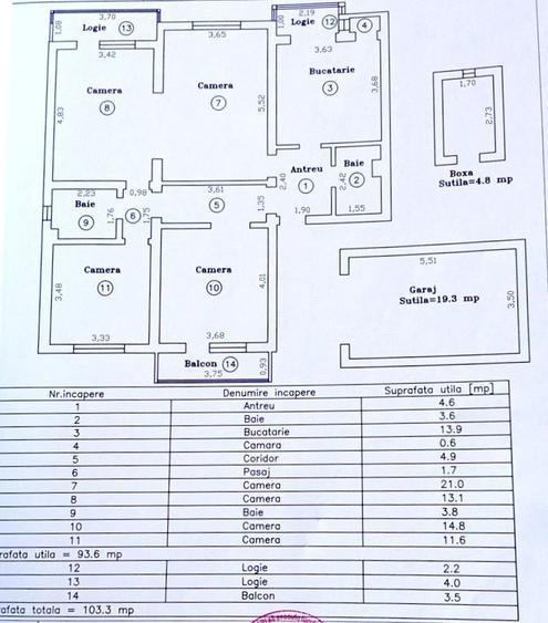 4 camere, garaj și boxa, bloc in Asociatie - zona Kiriac - 30