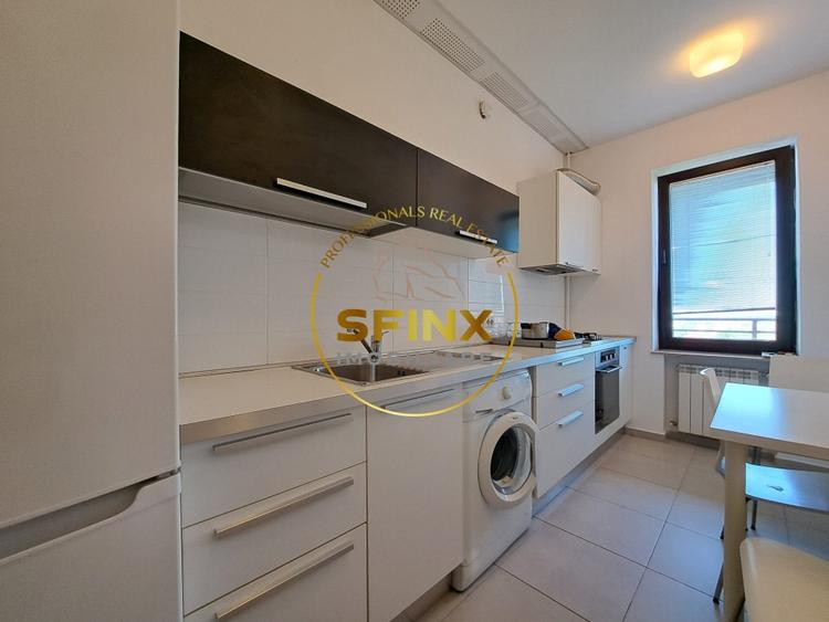 Apartament cu 2 camere semidecomandat, mobilat în Băneasa