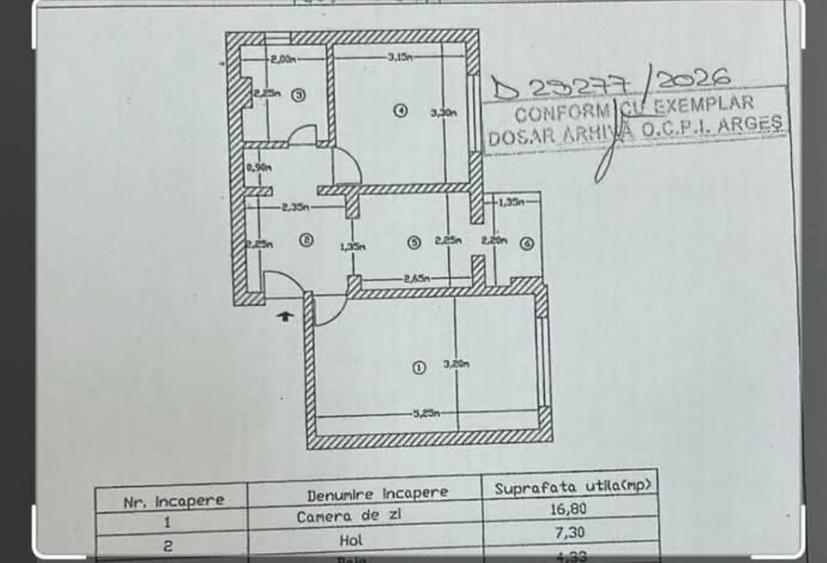Apartament cu 2 camere decomandat în Exterior Vest