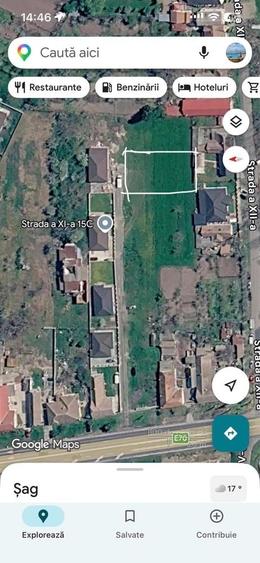 Teren de 500 mp, în Șag