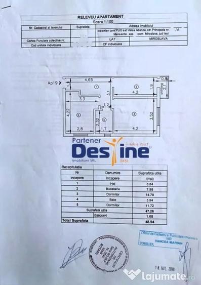 Apartament cu 2 camere decomandat în Valea Adâncă