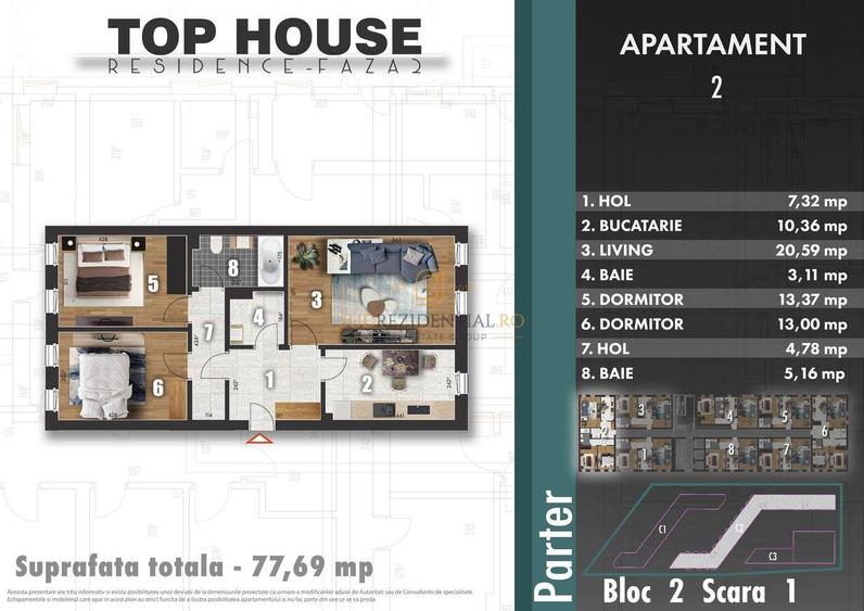 Apartament cu 3 camere decomandat în Metalurgiei