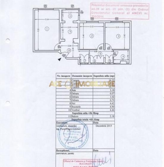 Apartament cu 3 camere decomandat, mobilat în Sălăjan