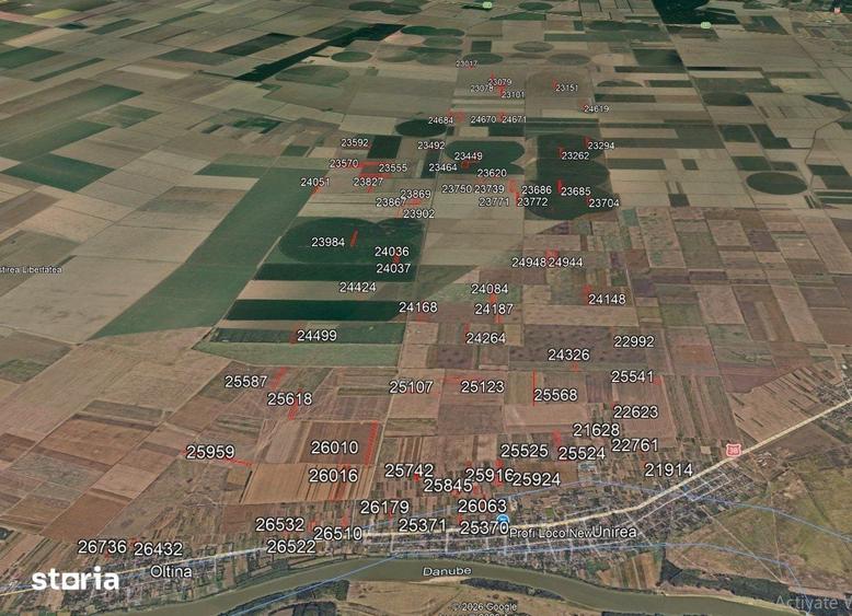 Teren de 942600 mp, în Unirea