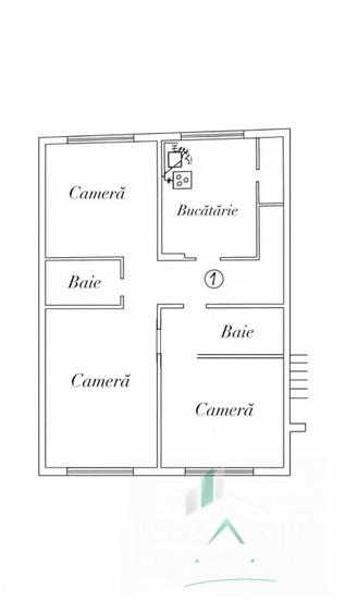 Apartament cu 3 camere decomandat, mobilat în Mărăști