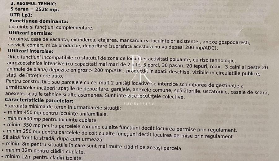 Teren Construcții intravilan de 2528 mp, în Pata