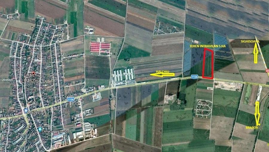 Teren agricol extravilan de 50000 mp, în Hălchiu