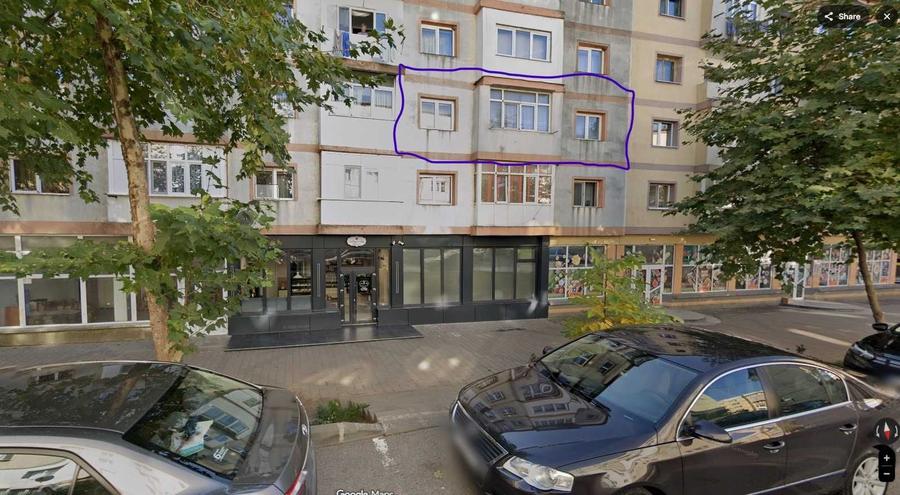 Apartament cu 3 camere semidecomandat în Central