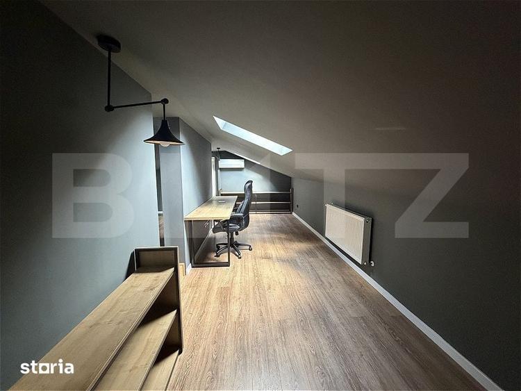 Apartament pe 2 niveluri, 150 mp, mansarda birou, parcare, zona Calea - 5