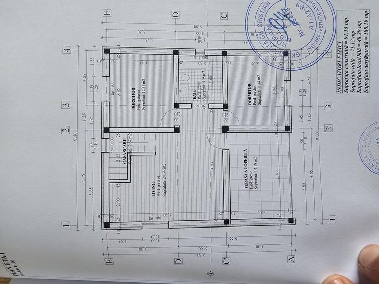 Casă cu 3 camere în Curături