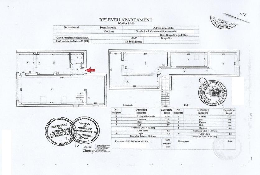 Apartament cu 4 camere semidecomandat în Bragadiru