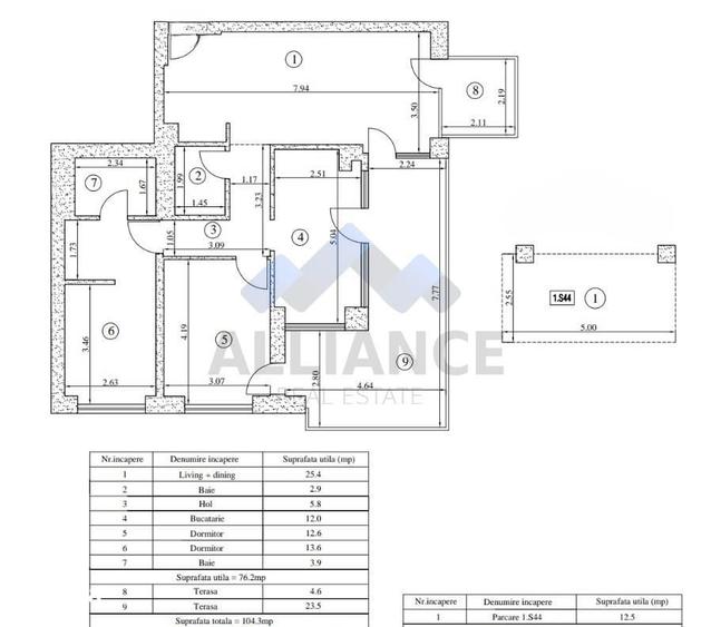 Apartament cu 3 camere decomandat în Baza 3