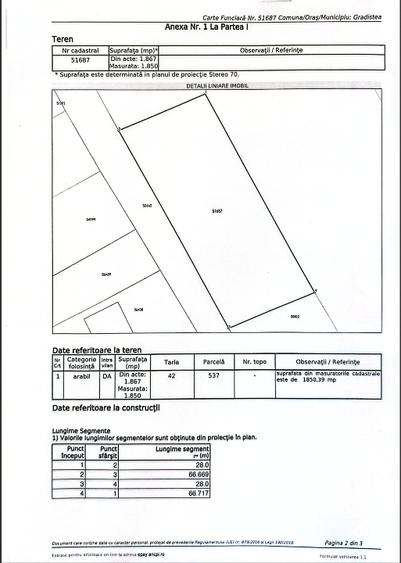 Teren intravilan 1850 mp – Gradistea, Ilfov | Dubla deschidere stradala - 2