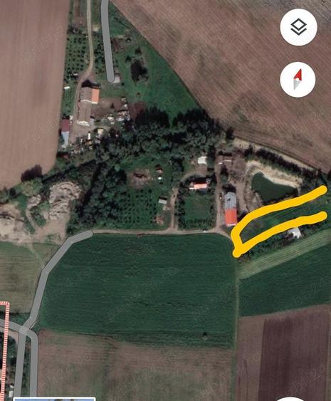 Teren de 1000 mp, în Parța
