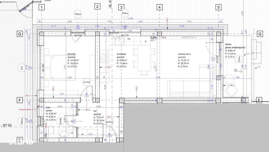 Apartament cu 2 camere în Semicentral
