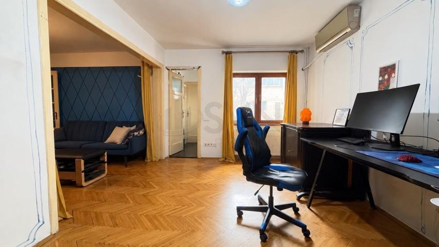 Apartament cu 3 camere decomandat, mobilat în Dorobanți