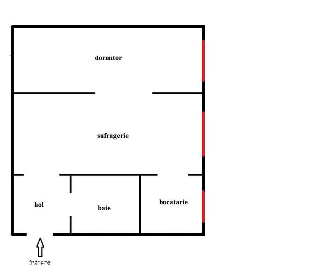 Apartament cu 2 camere în Tătărași
