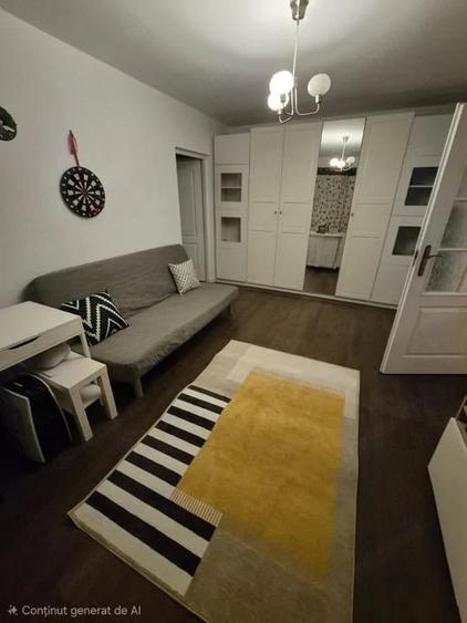 Apartament cu 2 camere semidecomandat, mobilat în Iancului