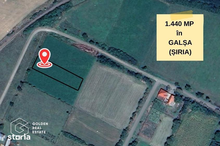 Teren de 1440 mp, în Șiria