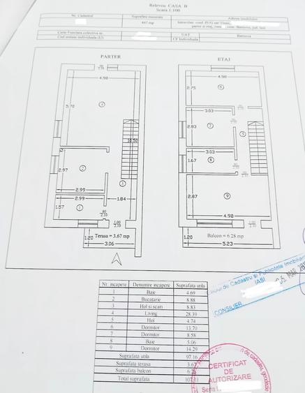Casă individuală cu 4 camere cu Teren 230 Mp în Vișani