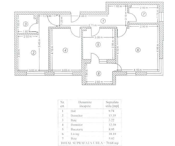 Apartament 3 camere, balcon ?i lift, IMGB - 12
