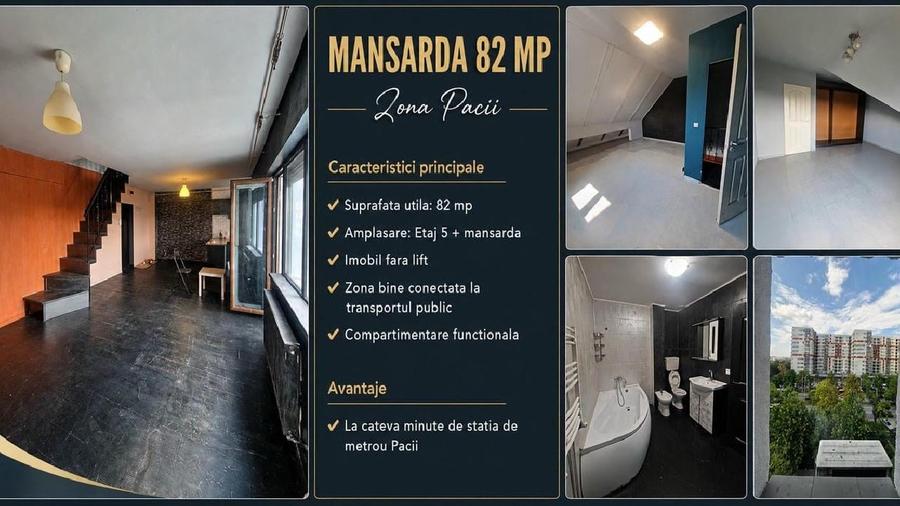 Apartament cu 3 camere decomandat în Sud