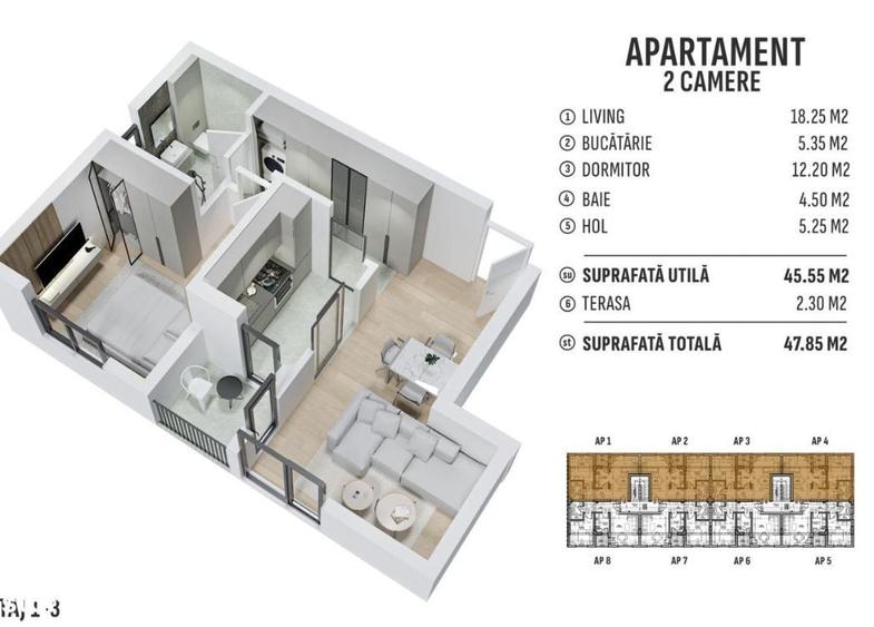 Apartament 2 camere Bragadiru Prelungirea Ghencea - 4