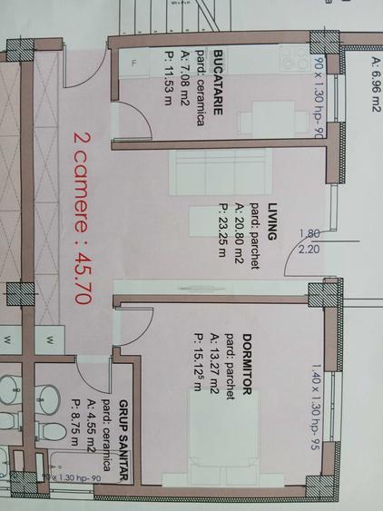 Apartament cu 2 camere semidecomandat în Păcurari