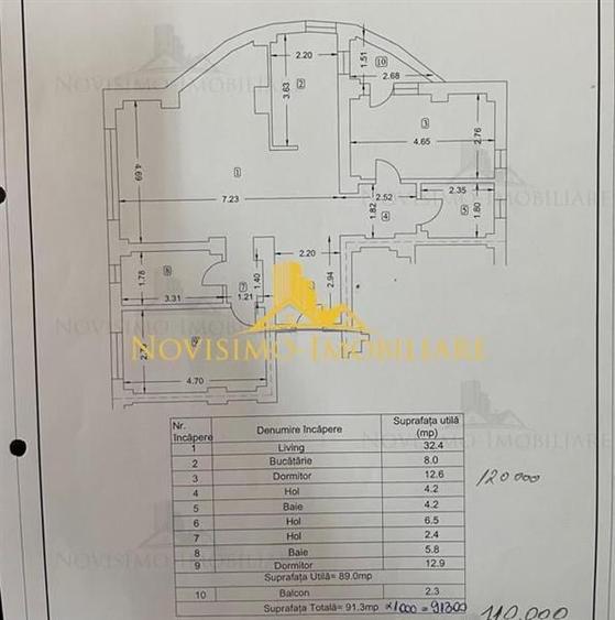 APARTAMENT CU 3 CAMERE IN ZONA SEMICENTRALA - 1