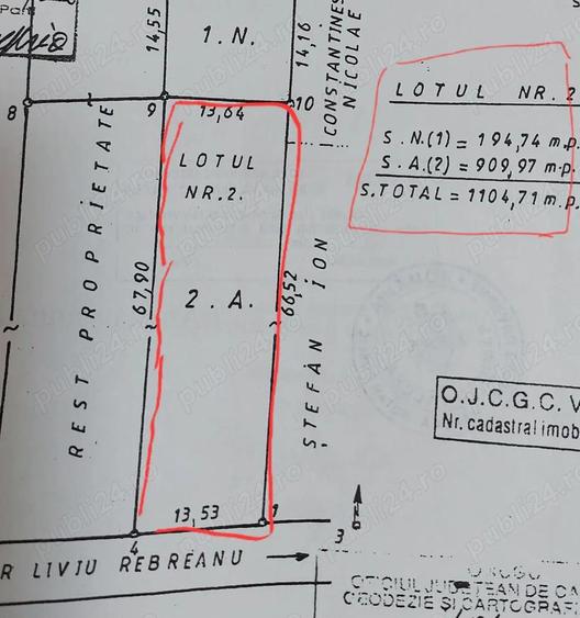 Teren pentru constructii, Rm Valcea, zona Nord - 2