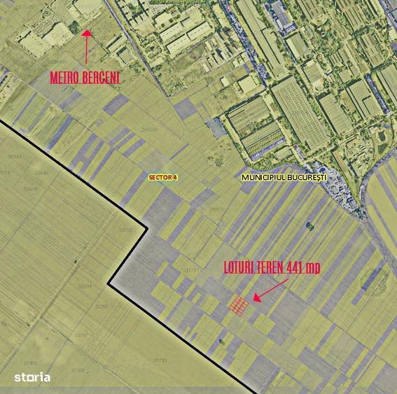 Loturi 441 mp,50 euro/mp+TVA,direct proprietar Metro Berceni, - 1
