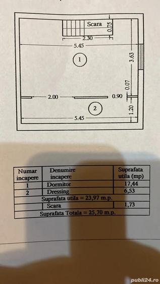 Apartament doua camere cu scara interioara, zona centrala. - 1