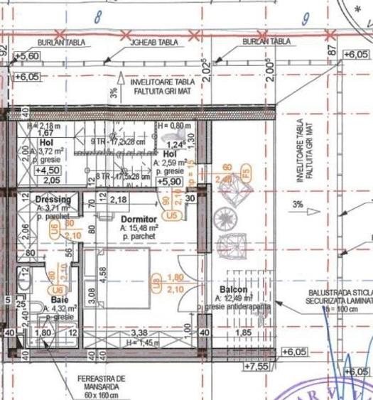 Duplex 4 CAM, SU 127.41 MP, 2 TERASE DAMBUL ROTUND - 5