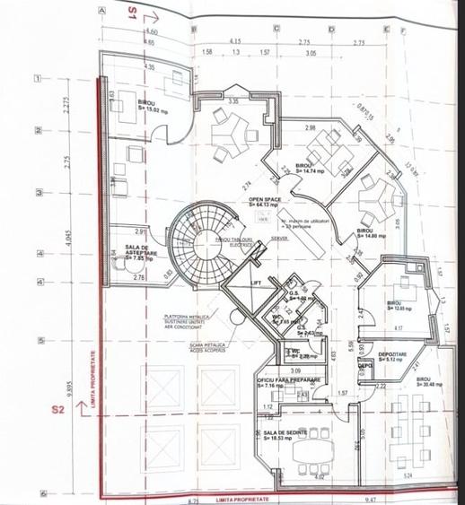 CENTRAL, Splaiul Unirii/ Camera de Comert-spatiu birouri de inchiriat et 4 - 7