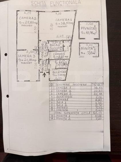 EXCLUSIV BLITZ :  Apartament 3 Camere, 121 mp, etaj 1, ULTRACENTRAL  ,  Parcare - 16