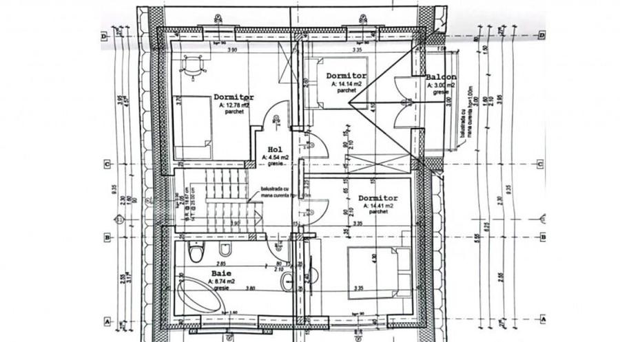 Casa premium cu 4 camere, parter + etaj + pod, constructie 2