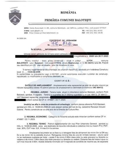 Teren Intravilan de vanzare 21000 mp Balotesti Soseaua Unirii - 4