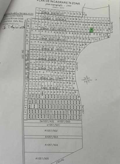 Teren de 1000 mp, în Exterior Vest