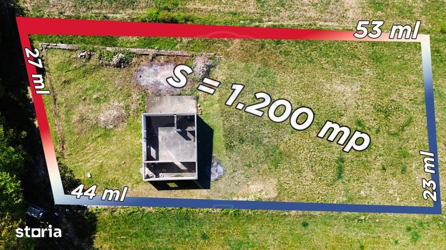 Casă cu 3 camere cu Teren 1200 Mp în Coaș