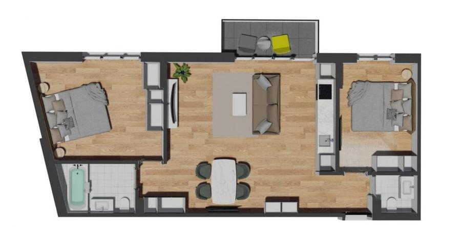 Vanzare Apartament 3 camere | Inaltime 2.8 m | Garaj | In Zona Vivo_S - 3
